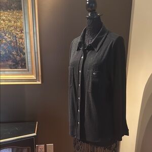 Women's Black Button Down Shirt